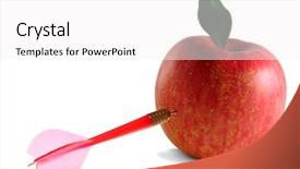  Presentation with red and white abstract - Slides consisting of arrow in the red apple background and a white colored foreground