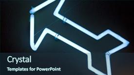  Presentation with neon - Cool new presentation with arrow light - neon left direction backdrop and a ocean colored foreground