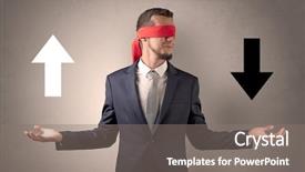  Presentation with eye - Audience pleasing theme consisting of arrow lot - covered eye businessman choosing backdrop and a  colored foreground