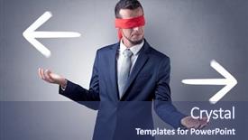  Presentation with eye - Beautiful presentation featuring arrow lot - covered eye businessman choosing backdrop and a  colored foreground