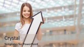  Presentation with consumerism - Presentation theme consisting of silvery snowflakes on a white background and a white colored foreground.