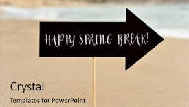  Presentation with signboard - Presentation theme with arrow-shaped signboard background and a soft green colored foreground