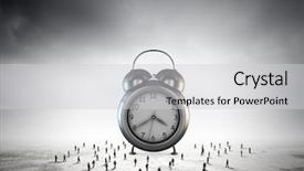  Presentation with old style - Colorful presentation theme enhanced with business waste - big old-style clock and many backdrop and a light gray colored foreground