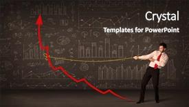  Presentation with red - Presentation theme enhanced with arrow upright with a rope background and a wine colored foreground