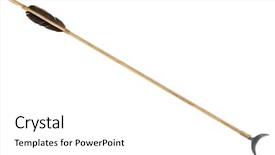  Presentation with old wooden door antique - Cool new presentation theme with arrowhead - antique old wooden arrow isolated backdrop and a white colored foreground