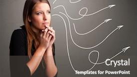  Presentation with multiple myeloma - Presentation theme consisting of arrowhead - attractive young teenager looking background and a dark gray colored foreground