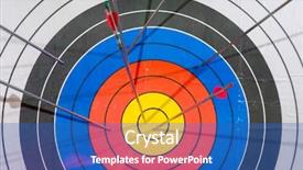  Presentation with arrows - Amazing presentation design having arrows missed target concept backdrop and a teal colored foreground
