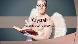  Presentation with angel - Slides having arrows of love holds open background and a lemonade colored foreground