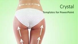  Presentation with plastic surgery - Audience pleasing slide set consisting of arrows on hips plastic surgery backdrop and a soft green colored foreground