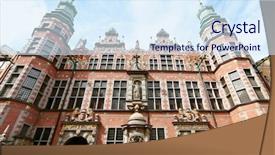  Presentation with tenement house in poland - Amazing theme having arsenal - great armory in gdansk poland backdrop and a  colored foreground