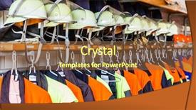  Presentation with fire fighters - Beautiful presentation featuring arsenal - helmets and uniforms in locker backdrop and a tawny brown colored foreground