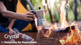  Presentation with bonfire - Cool new PPT layouts with ember - portrait of a couple making backdrop and a tawny brown colored foreground