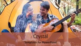  Presentation with guitar - Audience pleasing PPT layouts consisting of ember arson bonfire - portrait of a man playing backdrop and a red colored foreground