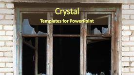  Presentation with mechanical engineering industrial safety fire - Theme enhanced with property damage - window after fire background and a tawny brown colored foreground