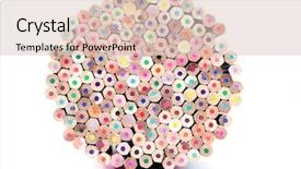  Presentation with crayons - Theme featuring spiral series spiral backdrop for use in projects on math science and computer art background and a tawny brown colored foreground