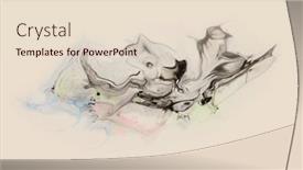  Presentation with watercolor color - Slide set having art-abstract-flow-pour-acrylic background and a lemonade colored foreground