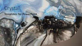  Presentation with watercolor color - Slide set featuring art-abstract-flow-pour-acrylic background and a light blue colored foreground