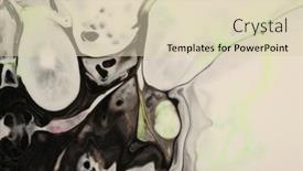  Presentation with watercolor color - Slide set with art-abstract-flow-pour-acrylic background and a lemonade colored foreground