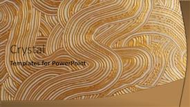  Presentation with abstract gold - Presentation theme featuring art-abstract-modern-gold-bronze background and a coral colored foreground