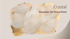  Presentation with contemporary art - PPT theme featuring art-abstract-oil-and-acrylic background and a lemonade colored foreground