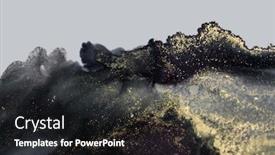  Presentation with abstract alcohol - Colorful PPT theme enhanced with art-abstract-paint-blots-background backdrop and a dark gray colored foreground