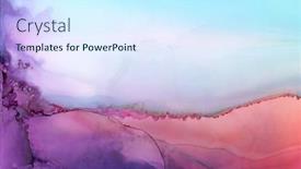  Presentation with abstract watercolor - Theme having art-abstract-paint-watercolor-blots background and a cool aqua colored foreground
