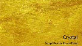  Presentation with canvas - Beautiful presentation theme featuring art acrylic - close-up of a oil painted backdrop and a gold colored foreground