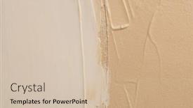  Presentation with abstract art oil painting - Presentation theme featuring art-acrylic-and-oil-smear background and a soft green colored foreground