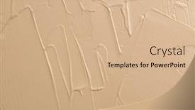  Presentation with abstract art oil painting - Presentation theme featuring art-acrylic-and-oil-smear background and a coral colored foreground