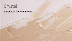  Presentation with canvas - PPT layouts featuring art-acrylic-smear-blot-brushstroke background and a light gray colored foreground