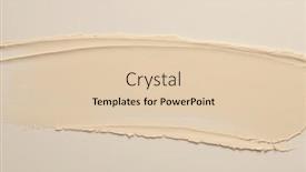  Presentation with abstract art - PPT theme having art-acrylic-smear-blot-brushstroke background and a lemonade colored foreground