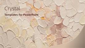  Presentation with abstract art - Slide set featuring art-acrylic-smear-blot-brushstroke background and a lemonade colored foreground