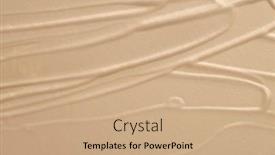  Presentation with abstract art - Presentation design enhanced with art-acrylic-smear-blot-brushstroke background and a coral colored foreground