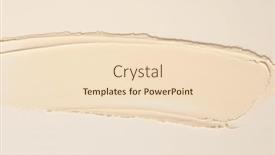  Presentation with abstract art - Presentation theme with art-acrylic-smear-blot-brushstroke background and a lemonade colored foreground