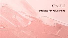  Presentation with color pink - PPT layouts consisting of art-acrylic-smear-blot-brushstroke background and a lemonade colored foreground