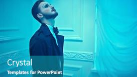  Presentation with classic art - PPT theme enhanced with art-and-fashion-a-young background and a teal colored foreground