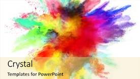  Presentation with abstract art - PPT layouts enhanced with art concept abstract blast background and a yellow colored foreground