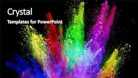  Presentation with black art - PPT theme enhanced with art concept abstract blast background and a black colored foreground