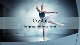  Presentation with batik fabric beautiful of art - PPT layouts consisting of art concept beautiful ballerina dancing background and a light blue colored foreground