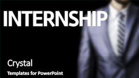  Presentation with internship - Theme enhanced with art consulting - internship written on a board background and a black colored foreground