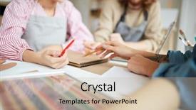  Presentation with page number - Audience pleasing presentation consisting of art consulting - one of girls pointing backdrop and a soft green colored foreground