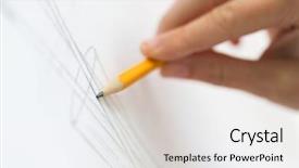  Presentation with graphite - Slides featuring art creativity and people concept background and a  colored foreground