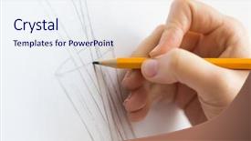  Presentation with creativity - Colorful presentation theme enhanced with art creativity and people concept backdrop and a  colored foreground