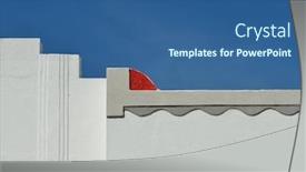  Presentation with art deco - Cool new slides with art-deco-background-white backdrop and a ocean colored foreground