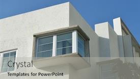  Presentation with art deco - Cool new slides with art-deco-bay-window-detail backdrop and a light gray colored foreground