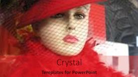  Presentation with art deco - Cool new presentation design with art-deco-mannequin-dressed backdrop and a red colored foreground