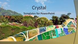  Presentation with spain - PPT theme featuring art designed by antoni gaudi background and a light blue colored foreground