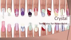  Presentation with nail art - Audience pleasing slide set consisting of nail design backdrop and a lemonade colored foreground