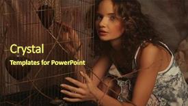  Presentation with mens fashion portrait - Colorful slide set enhanced with art dress princess in mistery backdrop and a  colored foreground