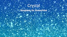  Presentation with falling snow - Beautiful presentation design featuring art-falling-snow backdrop and a teal colored foreground